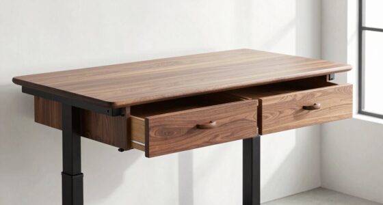 top standing desks with drawers