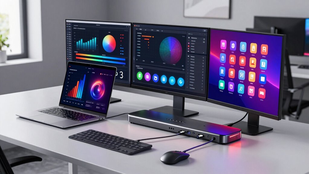 top triple display usb c docks