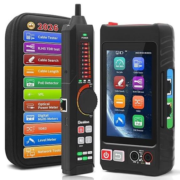 Multifunction RJ45 Network Cable Tester with Touch Screen