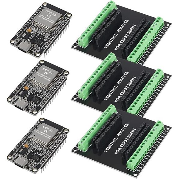 ESP32 Development Board 3-Pack with Type C Interface