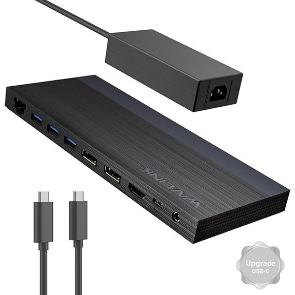 Laptop Docking Station for 3 Monitors with 4K HDMI