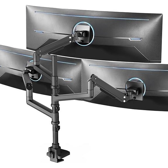 VIVO Triple Ultrawide Monitor Desk Mount (STAND-V300D)