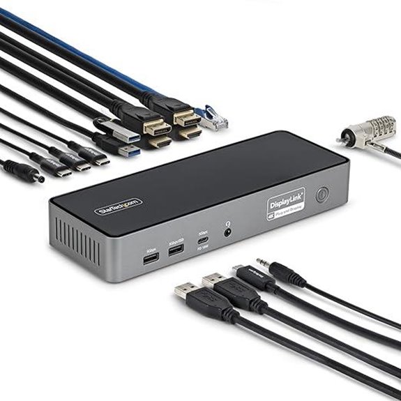 StarTech Triple USB-C Docking Station with 4K Display