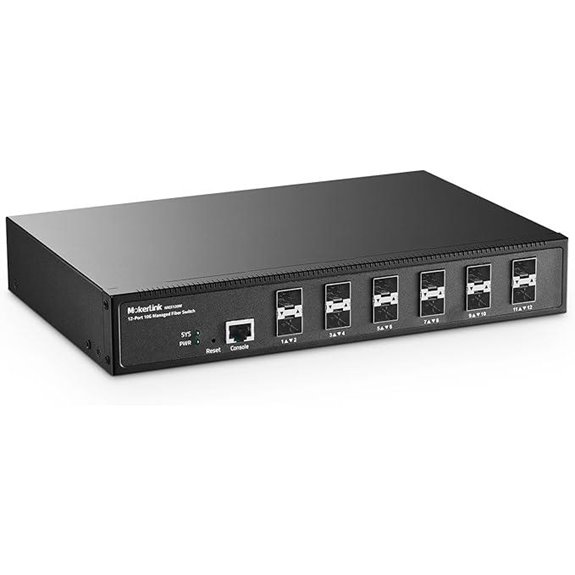 MokerLink 12-Port Managed 10G SFP+ Fiber Switch