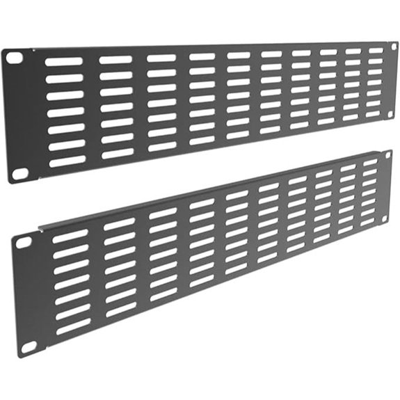 2 Pack Metal Vented Blank Panel for 19-Inch Rack