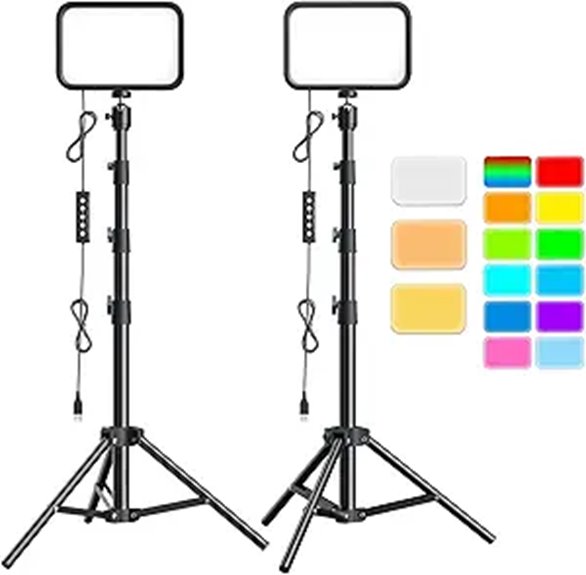 UBeesize 2-Pack RGB Studio Video Lights