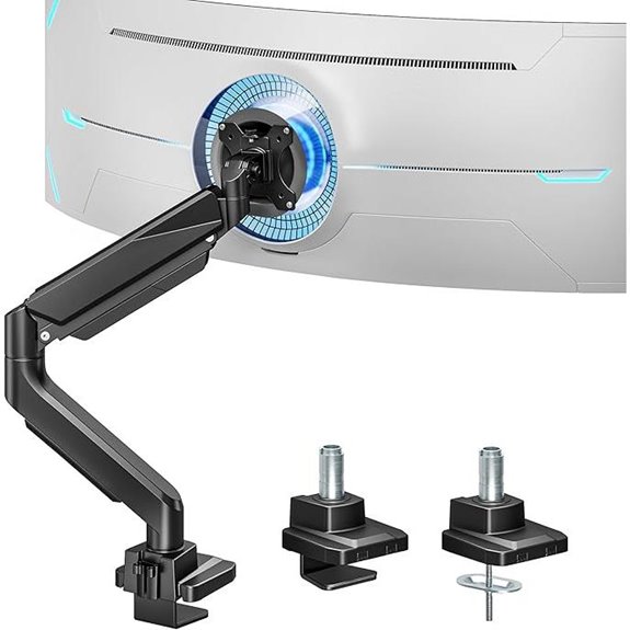 ARES WING Ultrawide Monitor Arm with C-clamp