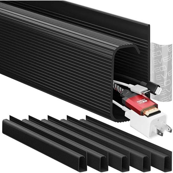 EVEO Under Desk Cable Management Kit (6 Pieces)