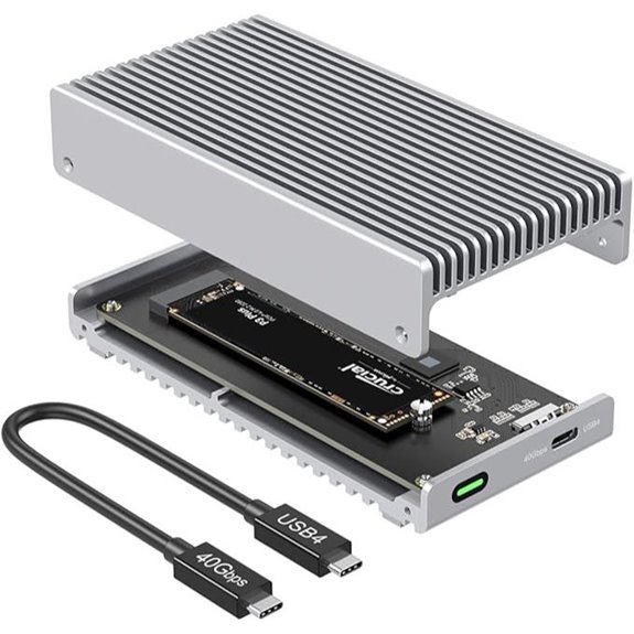 Qwiizlab USB4 Thunderbolt External SSD Enclosure