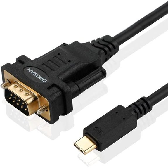 USB-C to RS232 Serial Adapter Cable with FTDI Chip