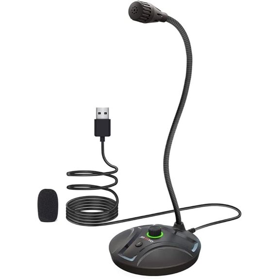 JOUNIVO USB Microphone with Mute & Volume Control