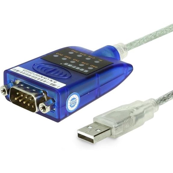 Gearmo USB to Serial RS-232 Adapter with LED Indicators Indicators