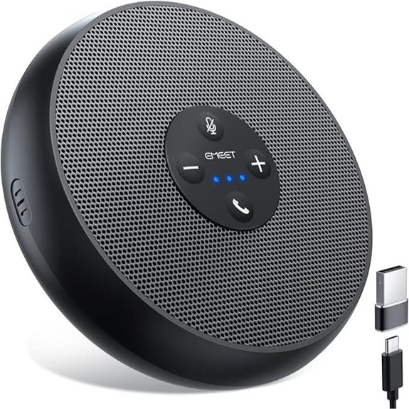 EMEET USB Speakerphone with AI Mics for Zoom