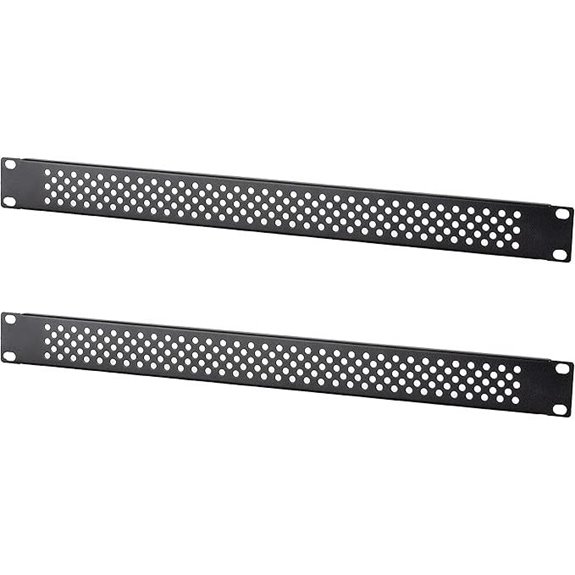 RIVECO 1U Ventilated Rack Blank Panels 2 Pack