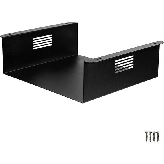 ventilated under desk mount