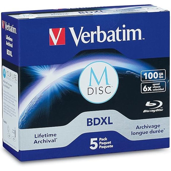Verbatim 100GB BDXL Blu-ray Recordable Media (5-Pack)
