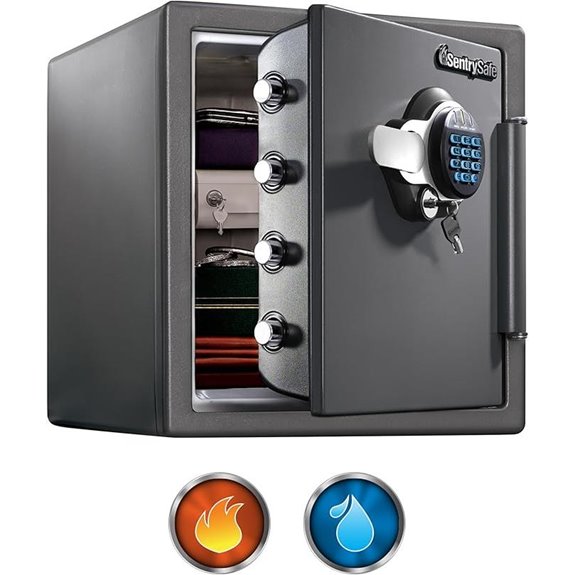 SentrySafe Waterproof Fireproof Digital Steel Safe