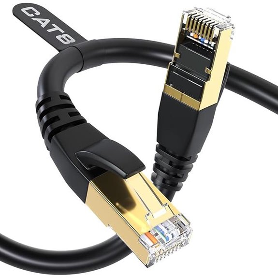 DbillionDa Cat8 Ethernet Cable 3FT Weatherproof High-Speed