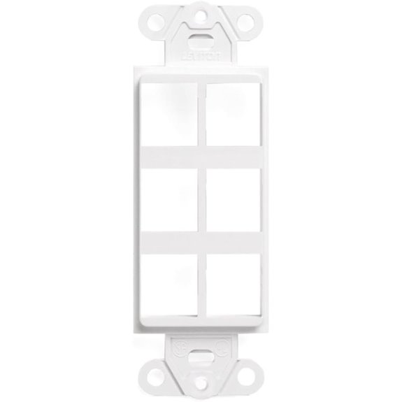 Leviton QuickPort Decora Insert 6-Port 41646-W White