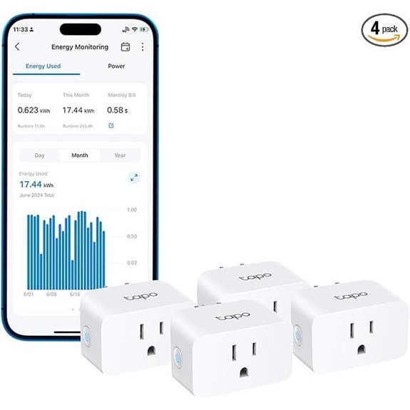 TP-Link Tapo Wi-Fi Smart Plug 4-Pack