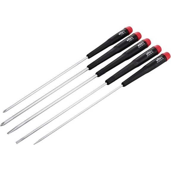 Wiha 26192 Slotted and Phillips Screwdriver Set 5 Piece