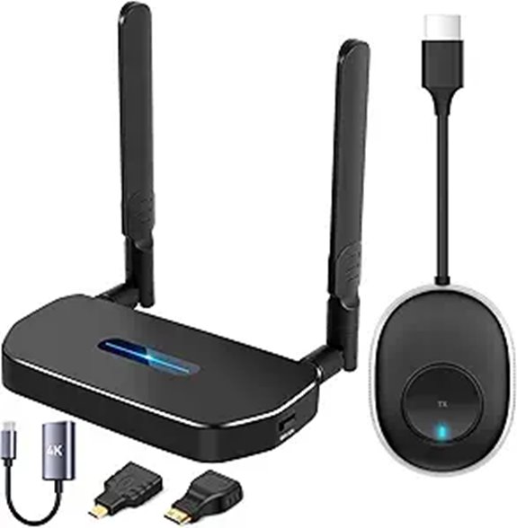 Wireless HDMI Transmitter & Receiver 4K Kit