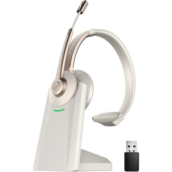 Wireless Bluetooth Headset with Microphone and USB Dongle