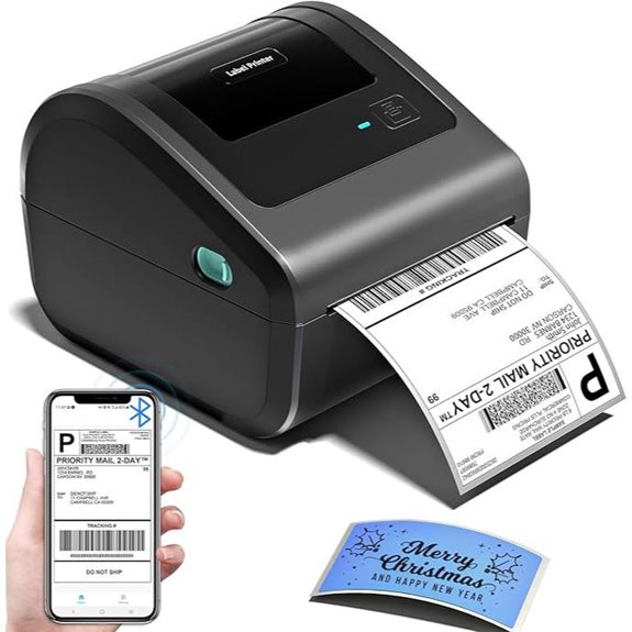 Bluetooth Thermal Shipping Label Printer (D450BT)