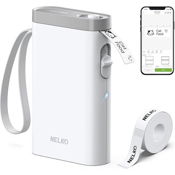 Nelko Bluetooth Label Maker with Tape Wireless Printer