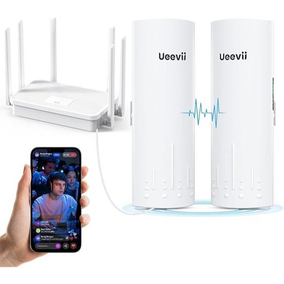 UeeVii Wireless Bridge & WiFi Router Kit (2PCS)