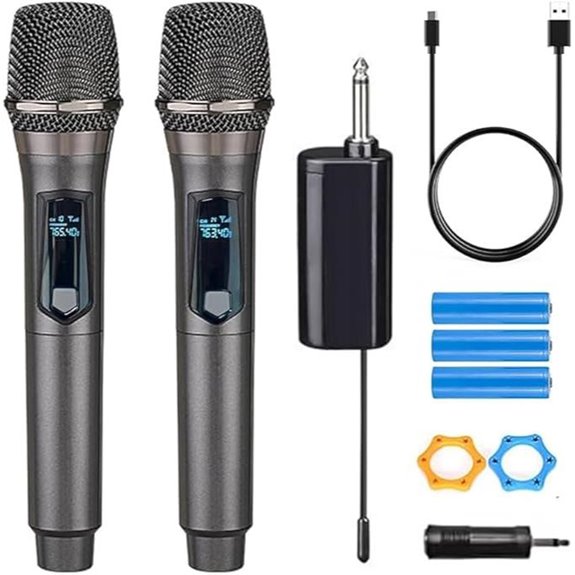 Wireless Microphone Dual Handheld Karaoke & Party Mic