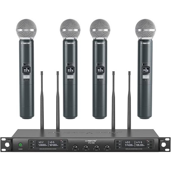 Phenyx Pro Wireless Microphone System with 4 Mics