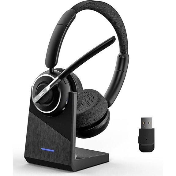 Wireless Bluetooth Headset with Noise Canceling Microphone