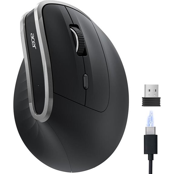 Acer Wireless Ergonomic Vertical Mouse with 6 Buttons