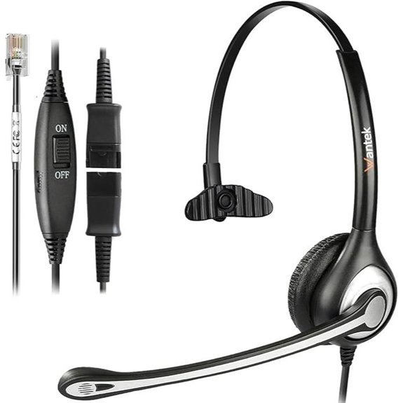 Yealink & VoIP Phone Headset with Mic and Disconnect