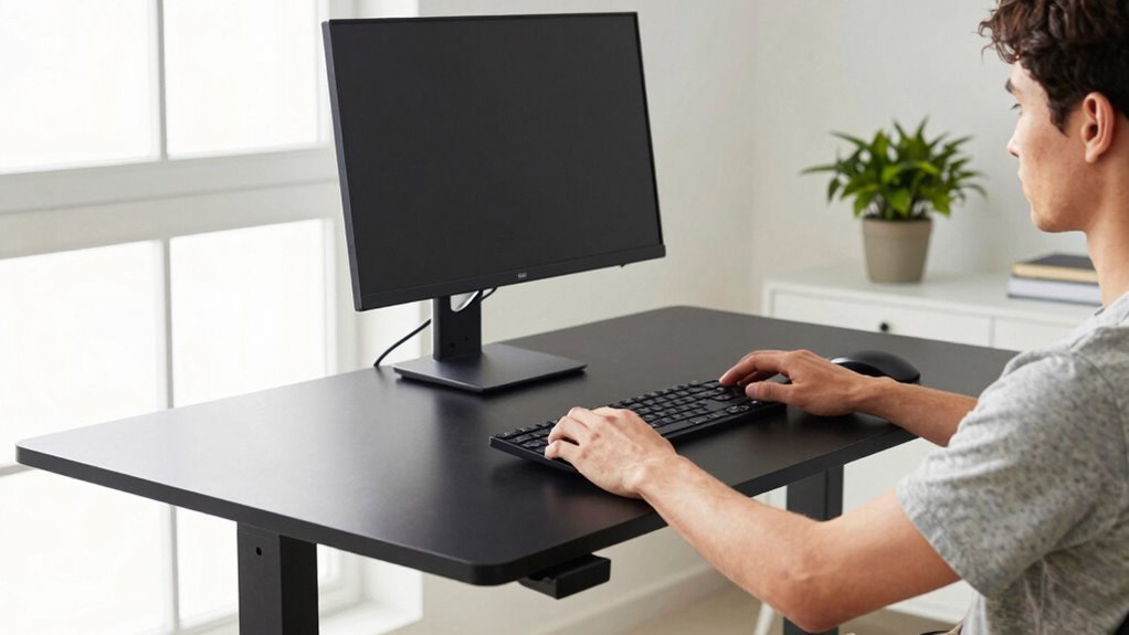 adjust desk height properly