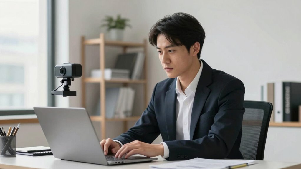 adjust webcam and background