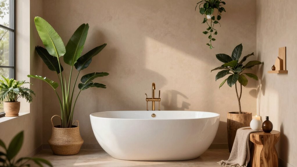 balance with color and natural materials