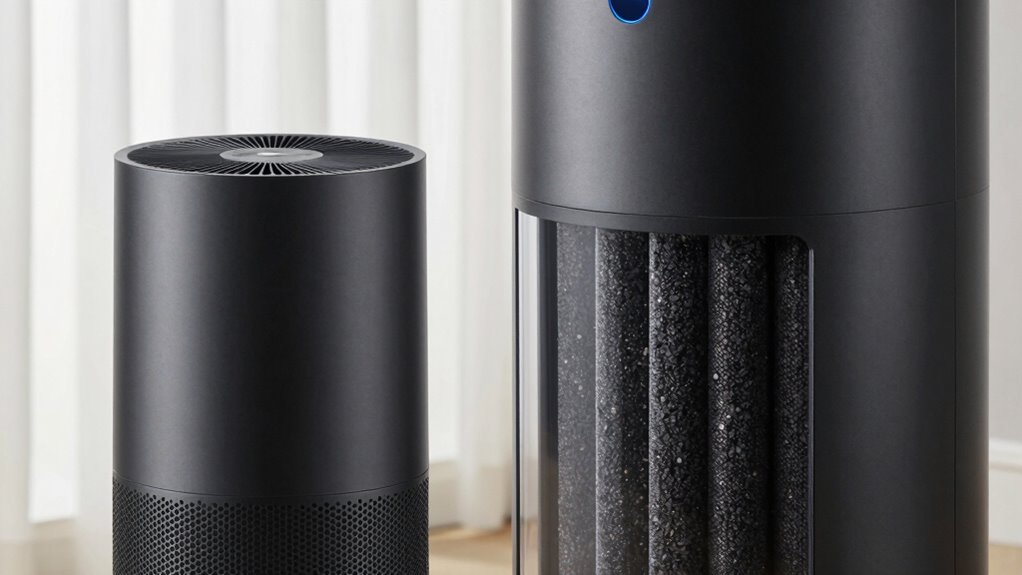 carbon filters absorb airborne odors