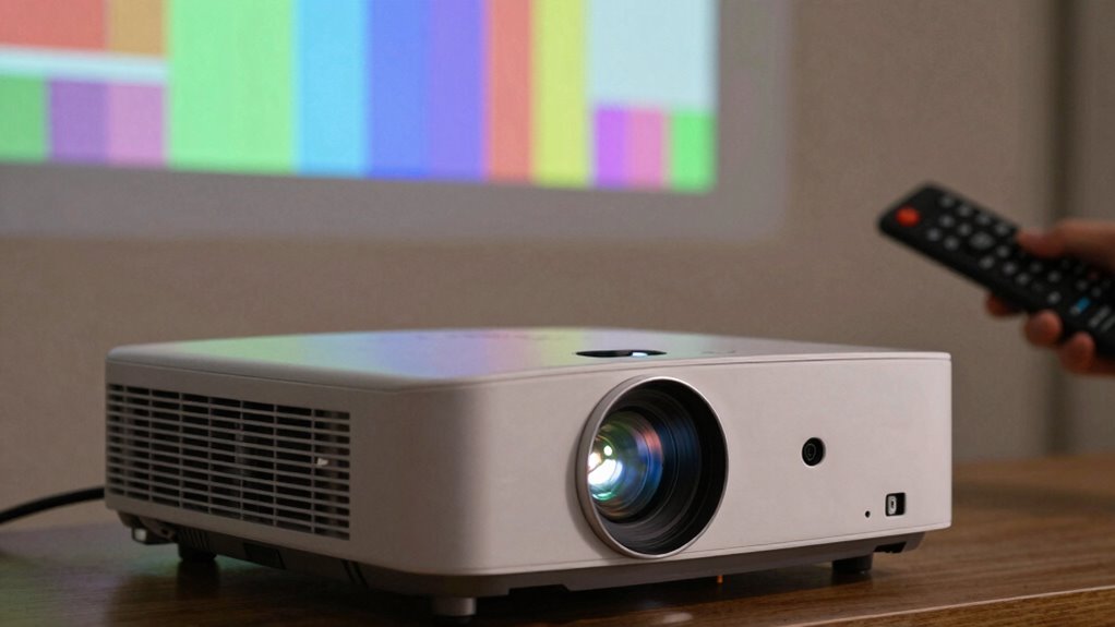 check projector image quality