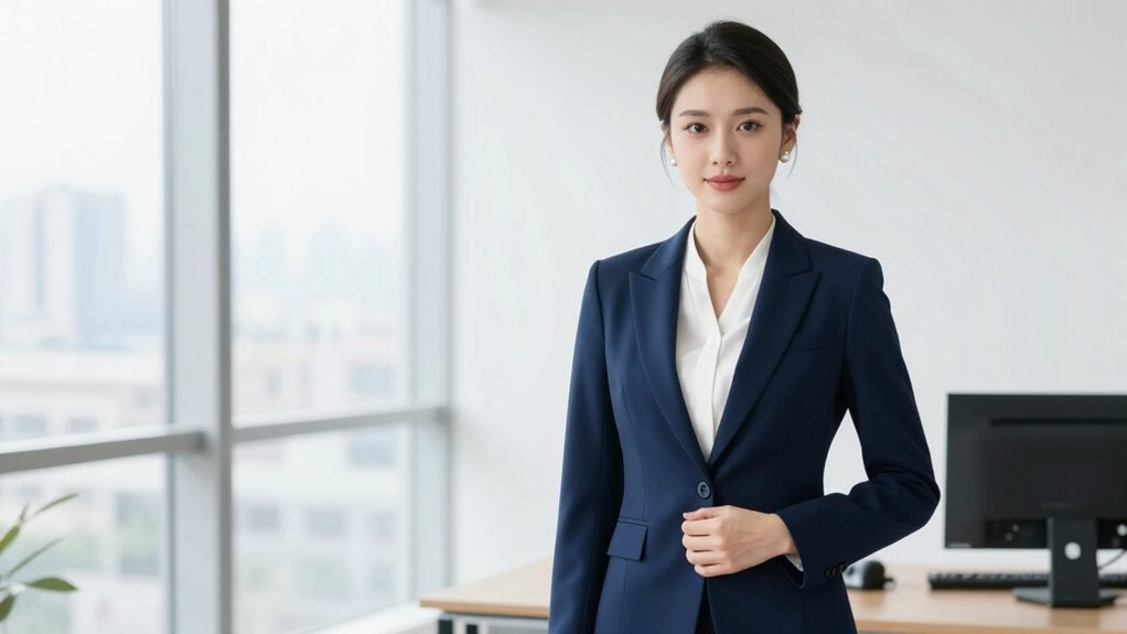 classic neutral professional attire