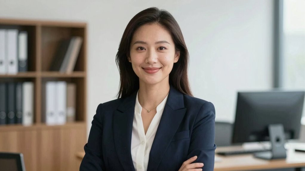 confident professional interview demeanor