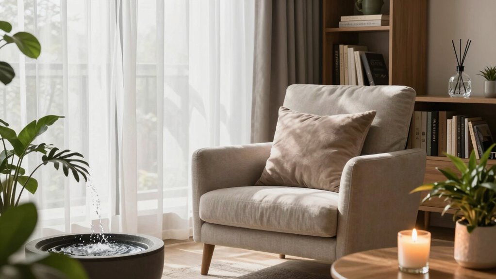 create calming sanctuary environment