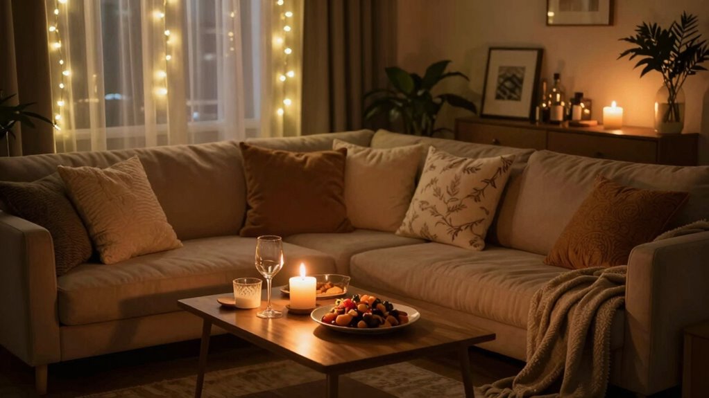 create cozy romantic ambiance