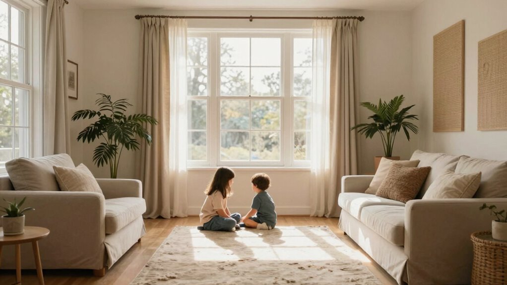 create quiet peaceful spaces