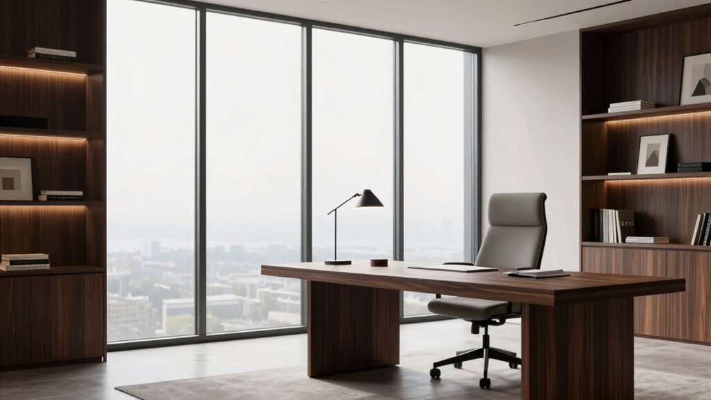elegant minimalist workspace design
