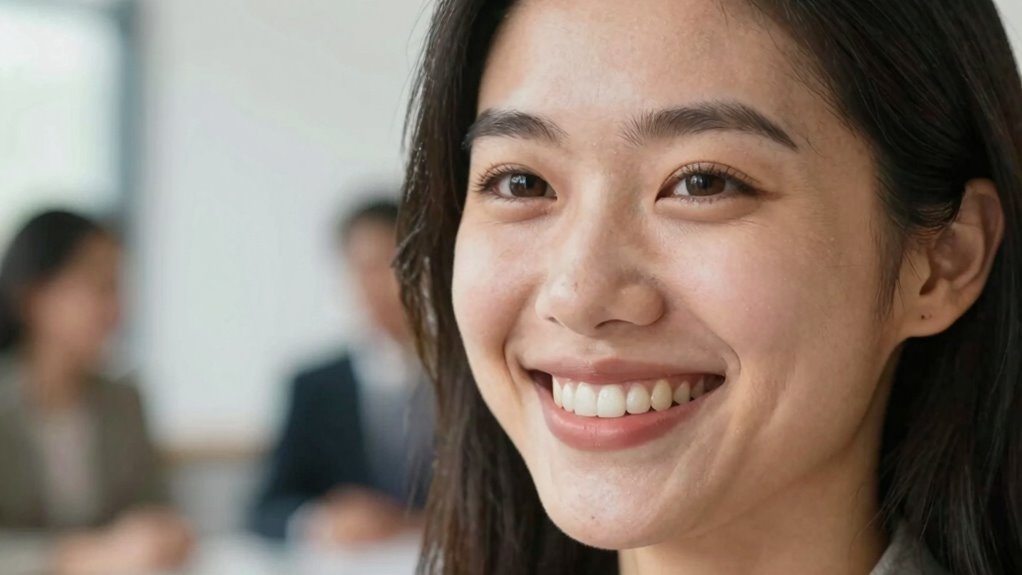 genuine smile enhances confidence