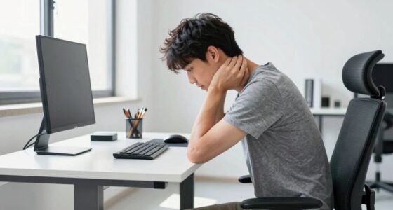 incorrect standing desk posture