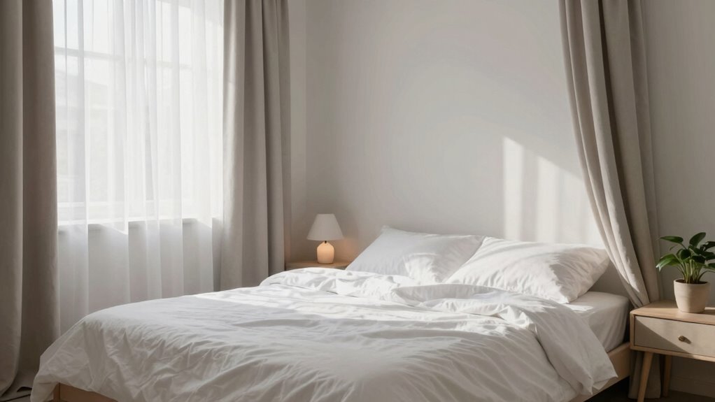 organized calming bedroom environment