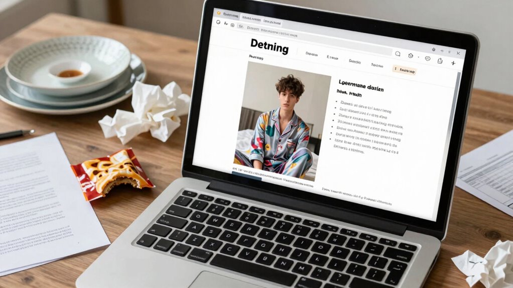 poor profile presentation choices